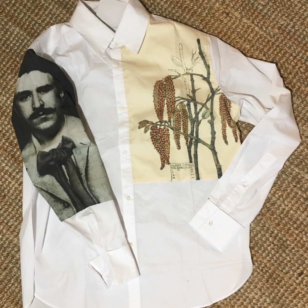 Oversized Print Poplin Shirt